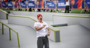 Ángelo Caro logró medalla de oro en el Skateboarding modalidad Street de los Bolivarianos
