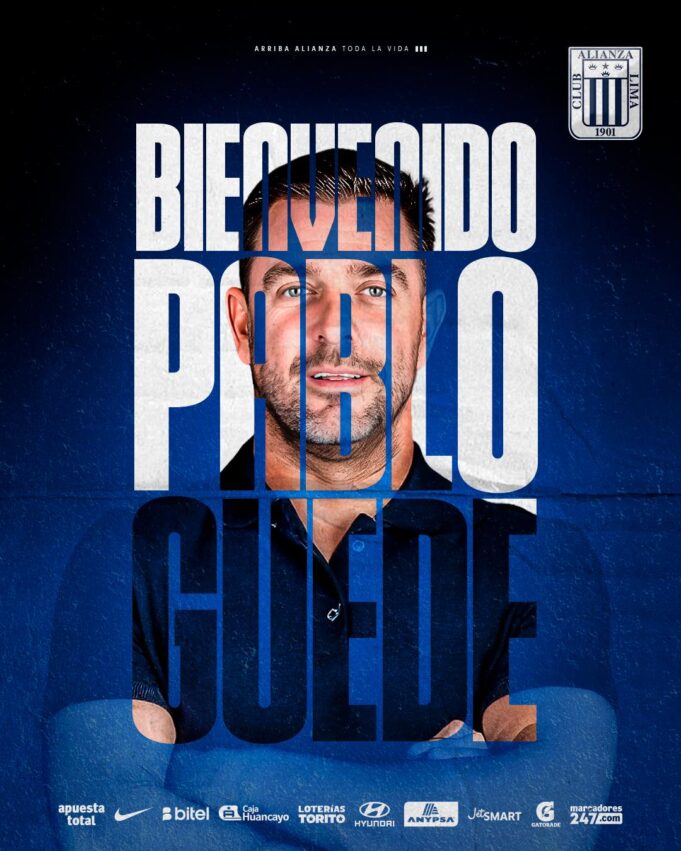 Pablo Guede es el nuevo entrenador de Alianza Lima para la temporada 2026