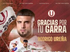 Universitario anunció la salida del chileno Rodrigo Ureña, que se irá a Millonarios de Colombia