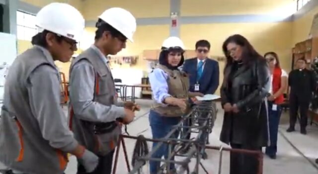 Minedu supervisa avances en educación técnica y modelo jornada escolar completa en Ayacucho