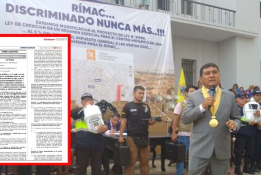 Alcalde Néstor de la Rosa, logra tras dos años de lucha, hazaña económica histórica para el Rímac.