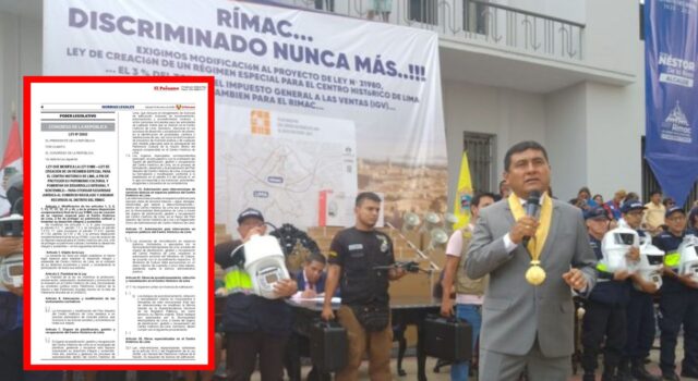 Alcalde Néstor de la Rosa, logra tras dos años de lucha, hazaña económica histórica para el Rímac.