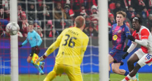 Barcelona goleó al Slavia Praga 4-2 de visitante pero aún no clasifica directo a octavos de Champions