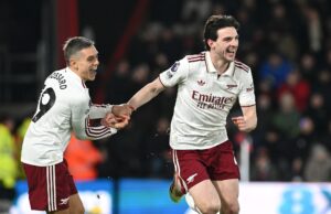 Arsenal superó al Bournemouth de visita 3-2 y se afianza como puntero de la Premier League