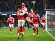 Arsenal venció a Chelsea 3-2 de visita y sacó ventaja en la ida de semifinales de la Carabao Cup