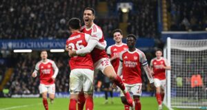 Arsenal venció a Chelsea 3-2 de visita y sacó ventaja en la ida de semifinales de la Carabao Cup