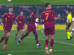 A.C. Milán solo empató ante la Roma 1-1 y quedó a cinco puntos del líder Inter