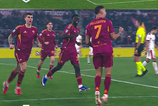 A.C. Milán solo empató ante la Roma 1-1 y quedó a cinco puntos del líder Inter