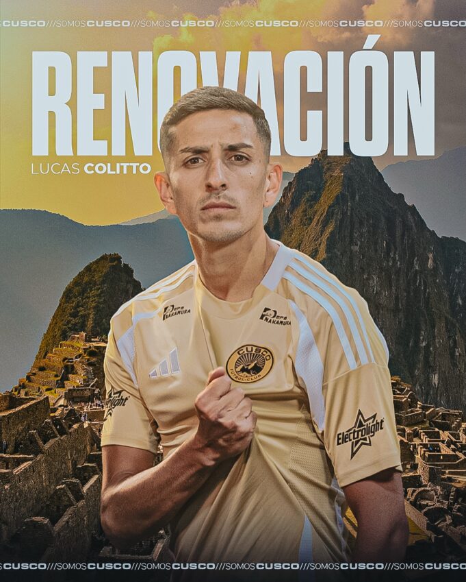 Argentino Lucas Colitto renovó contrato con Cusco FC por toda la temporada 2026