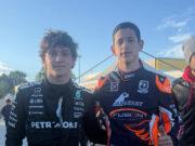 Kartista peruano Mariano López de la escudería inglesa Fusion Motorsport entrenó hoy en el Circuito de la Conca-Italia