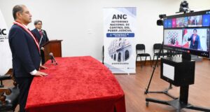 Poder Judicial: jefe de la ANC juramenta a nuevos jefes de ODANC de La Libertad, Madre de Dios y del Santa