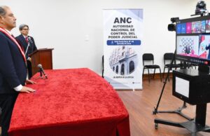 Poder Judicial: jefe de la ANC juramenta a nuevos jefes de ODANC de La Libertad, Madre de Dios y del Santa