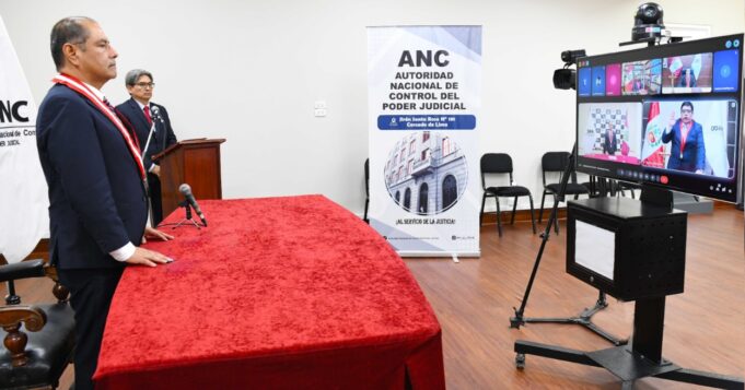 Poder Judicial: jefe de la ANC juramenta a nuevos jefes de ODANC de La Libertad, Madre de Dios y del Santa