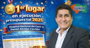 Gobierno Regional de Junín lidera la ejecución presupuestal en 2025