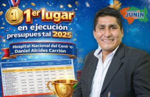 Gobierno Regional de Junín lidera la ejecución presupuestal en 2025