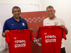 FIGURAS DE ALIANZA LIMA Y UNIVERSITARIO SE PONEN LA CAMISETA DE “FÚTBOL SIN VIOLENCIA” QUE IMPULSA EL IPD