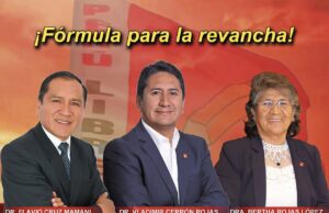 JNE inscribe fórmula presidencial de Perú Libre con Vladimir Cerrón desde la clandestinidad