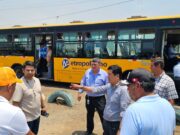 El metropolitano llegó a Ancón e hizo su recorrido piloto hasta la playa las Conchitas