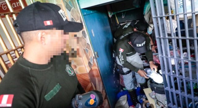 INPE realiza operativo de prevención y control en el penal de Ica