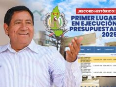 Gore Amazonas lidera el ranking nacional de ejecución presupuesta 2025 con un histórico 99.4%