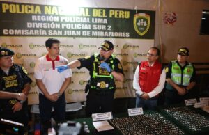 Droga, armas y motocicletas robadas fueron incautadas en megaoperativo con participación del MINEDU