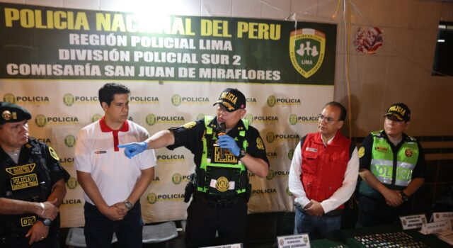 Droga, armas y motocicletas robadas fueron incautadas en megaoperativo con participación del MINEDU