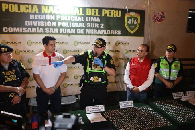 Droga, armas y motocicletas robadas fueron incautadas en megaoperativo con participación del MINEDU