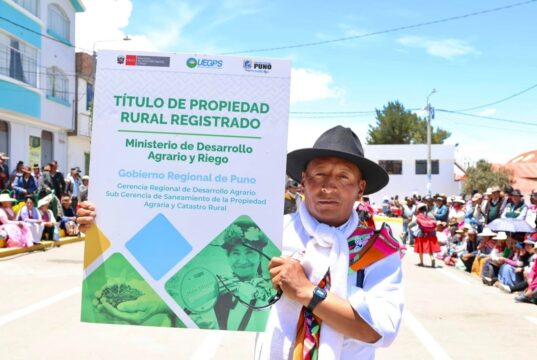 Puno marca el camino de la formalización rural en el Perú