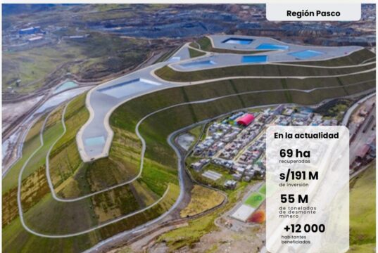 PASCO: AMSAC culminó el proyecto Excélsior, uno de los pasivos ambientales mineros más grande de Latinoamérica