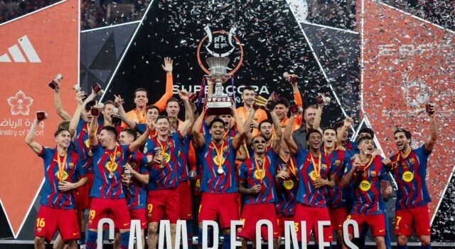 Barcelona retuvo el título de la Supercopa de España al derrotar a Real Madrid 3-2 en Yeda