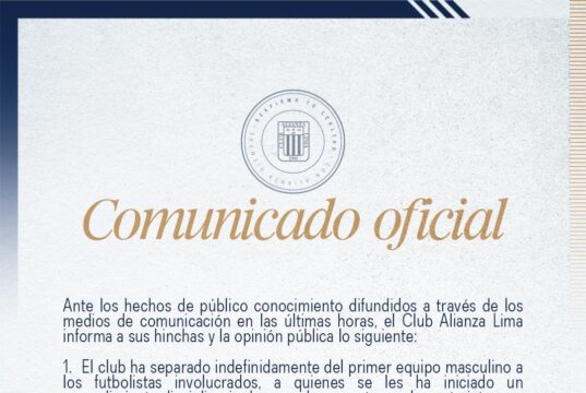 Alianza Lima emitió comunicado y confirman separación indefinidamente a Zambrano, Peña y Trauco
