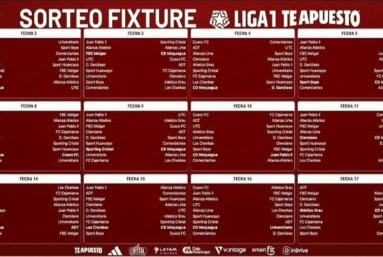 Se conoció el fixture del Torneo Apertura y Clausura de la Liga 1-2026 a empezar el 30 de enero