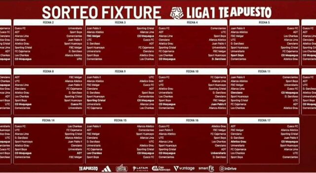 Se conoció el fixture del Torneo Apertura y Clausura de la Liga 1-2026 a empezar el 30 de enero