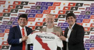 Brasileño Mano Menezes fue presentado de forma oficial como técnico de la Selección Peruana