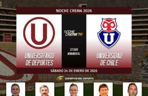 TV Perú transmitirá mañana sábado la “Noche Crema” a todo el país con el partido Universitario-«U» de Chile