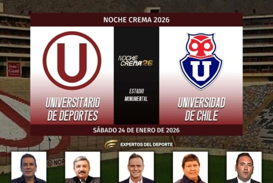 TV Perú transmitirá mañana sábado la “Noche Crema” a todo el país con el partido Universitario-«U» de Chile