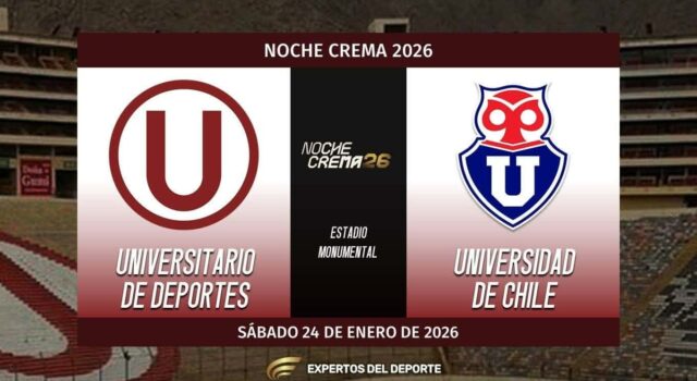 TV Perú transmitirá mañana sábado la “Noche Crema” a todo el país con el partido Universitario-«U» de Chile