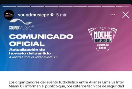 Partido entre Alianza Lima e Inter Miami cambió de horario: Será el sábado 24 a las 5:00 p.m. en Matute