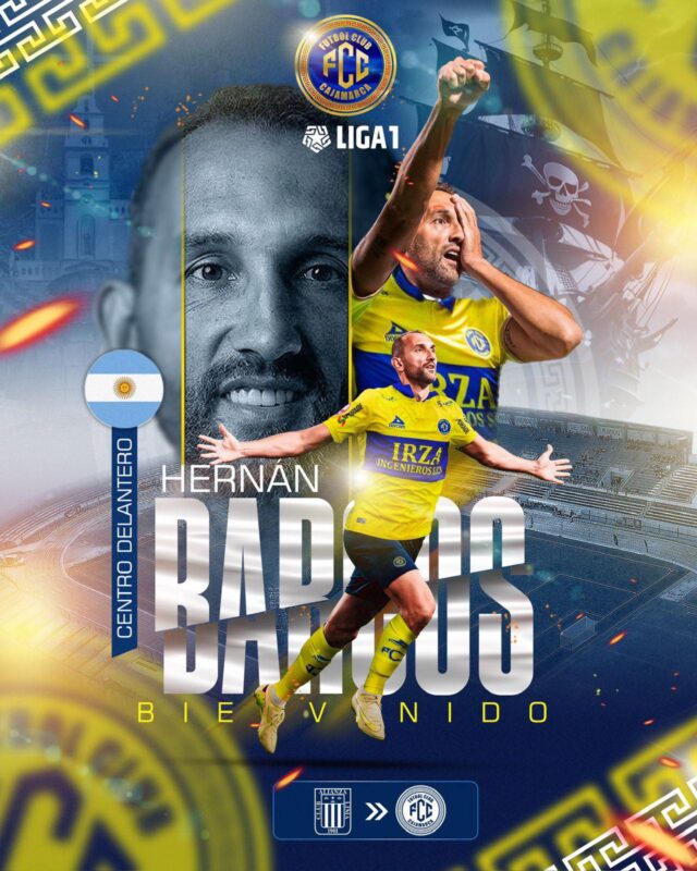 Carlos Silvestri técnico del FC Cajamarca confirmó que Hernán Barcos jugará por su equipo