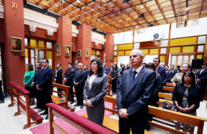Nuevo Capellán del Poder Judicial hace llamado a la paz y a la unidad tras celebrar su primera misa en Palacio de Justicia