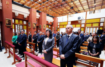 Nuevo Capellán del Poder Judicial hace llamado a la paz y a la unidad tras celebrar su primera misa en Palacio de Justicia