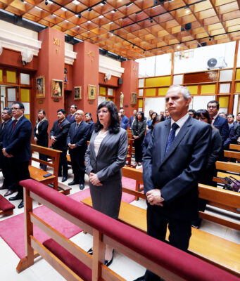 Nuevo Capellán del Poder Judicial hace llamado a la paz y a la unidad tras celebrar su primera misa en Palacio de Justicia