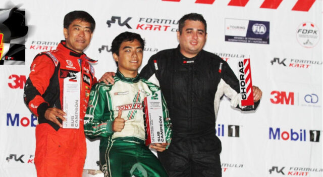 Franco Sánchez logró subir al podio de los triunfadores en las 6 Horas del Kartismo