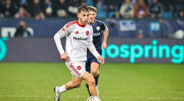 Fabio Gruber fue titular en empate de Nuremberg ante Bochum 1-1 por la Bundesliga 2