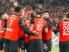 Stade Rennes le ganó al líder PSG 3-1 que mañana podría ceder el trono al Lens si gana