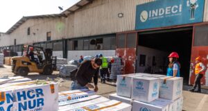 ACNUR dona 45 toneladas de ayuda a INDECI para responder más rápido ante desastres