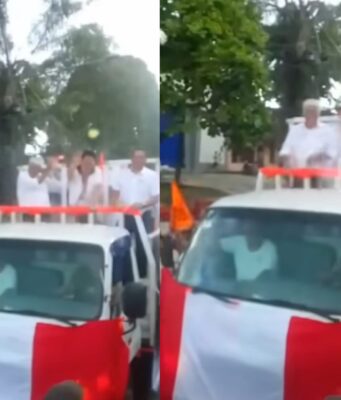 Iquitos: pobladores lanzan globazo en la cara a Keiko Fujimori(VIDEO)