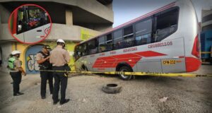 Ruta sangrienta en el transporte