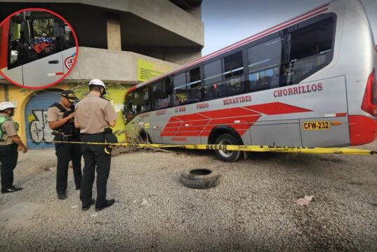 Ruta sangrienta en el transporte