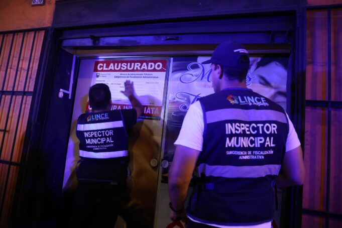 Lince y Policía Nacional intervienen locales clandestinos para fortalecer la seguridad y salubridad en el distrito